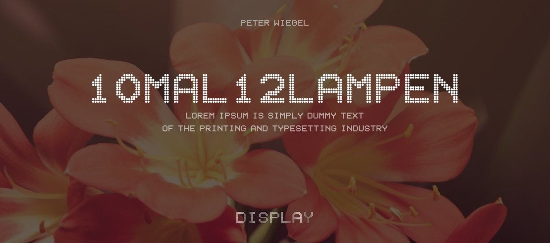 10mal12Lampen Font