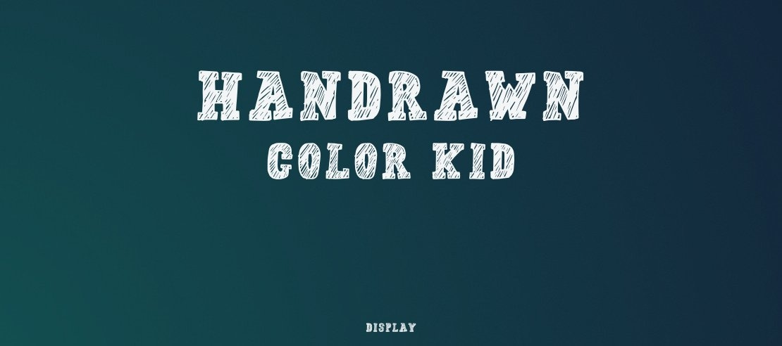 Handrawn Color Kid Font