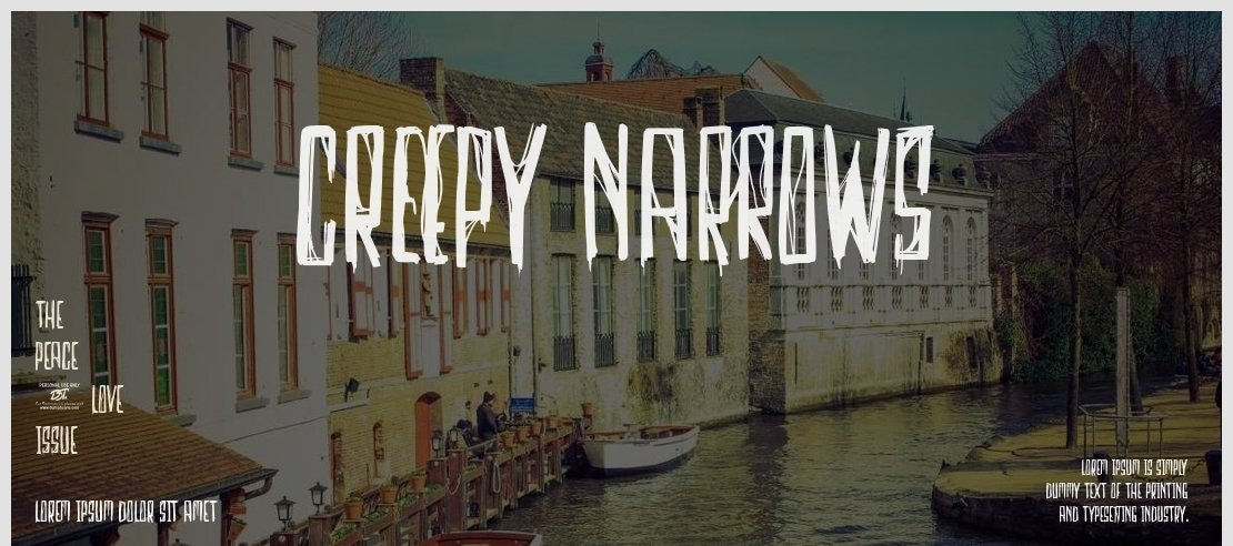 Creepy Narrows Font