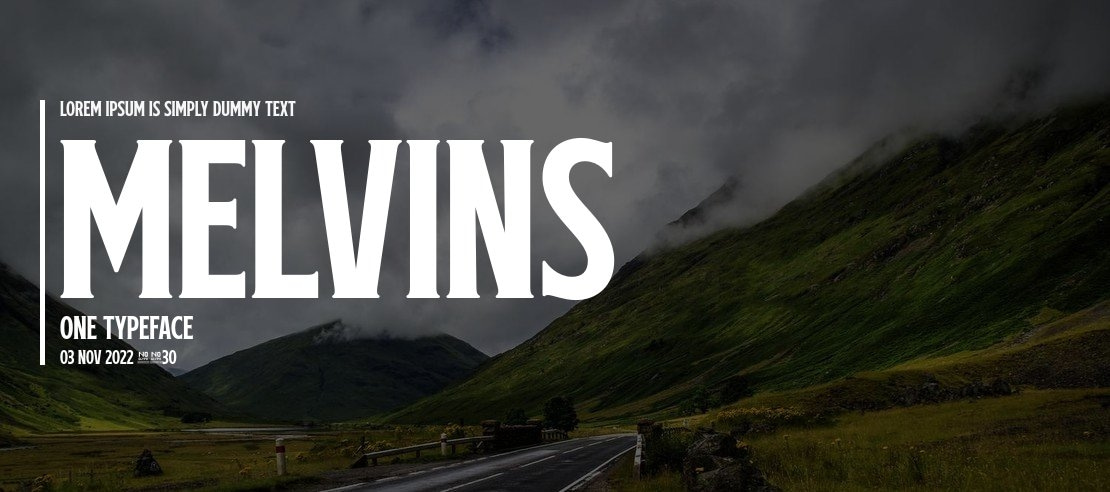 Melvins One Font