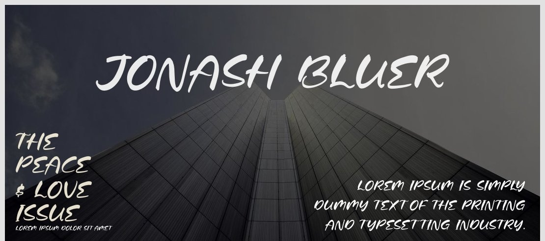 Jonash Bluer Font