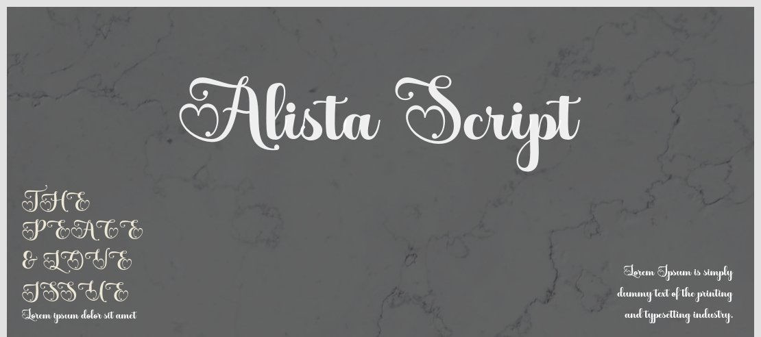 Alista Script Font