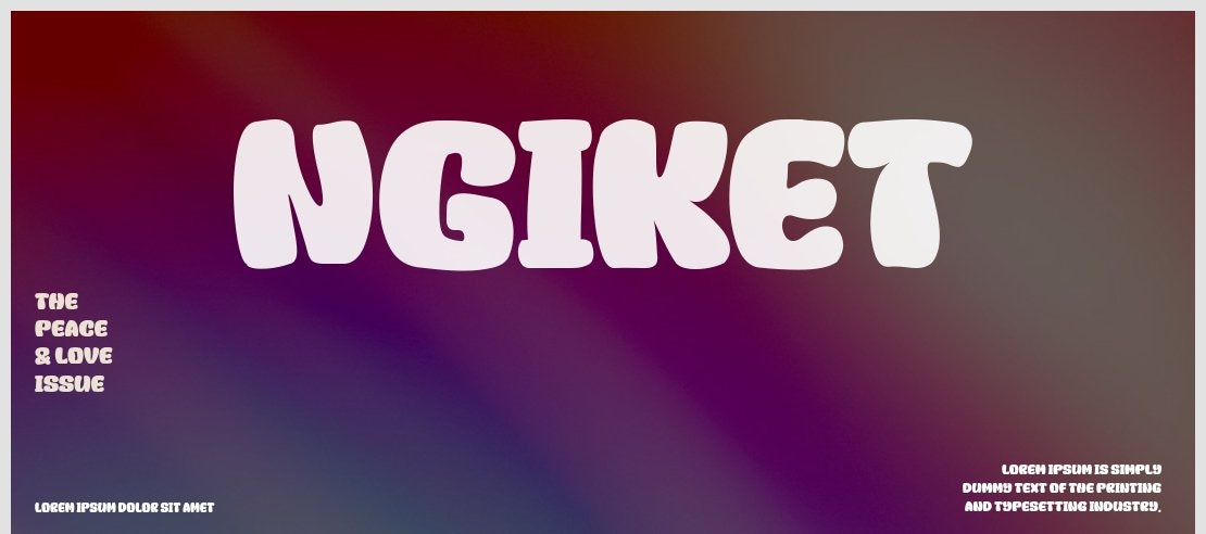 Ngiket Font