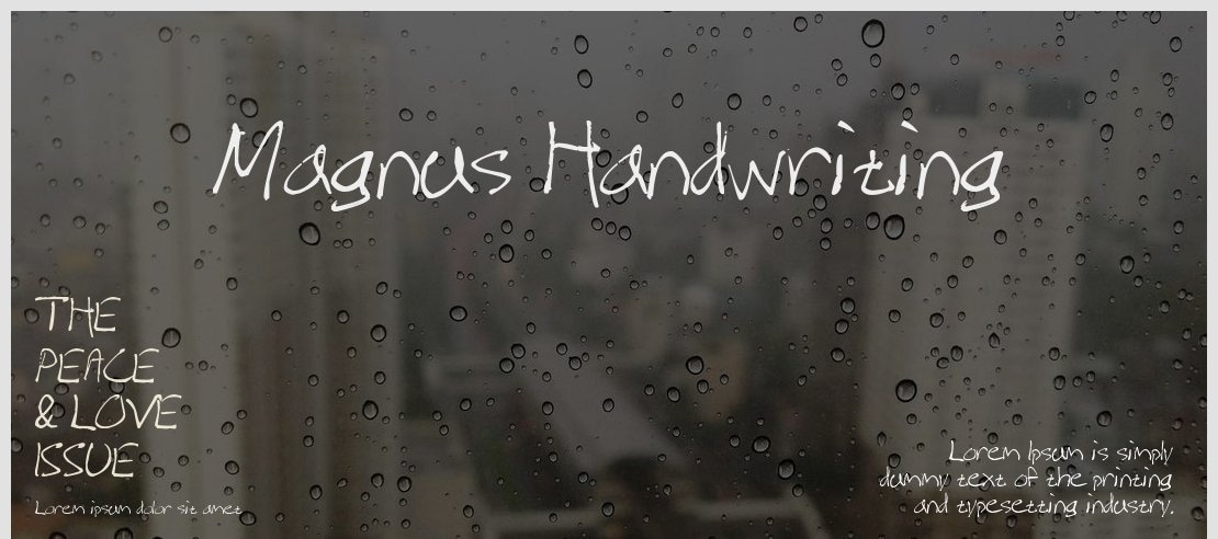 Magnus Handwriting Font