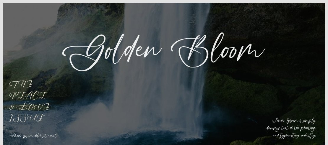 Golden Bloom Font