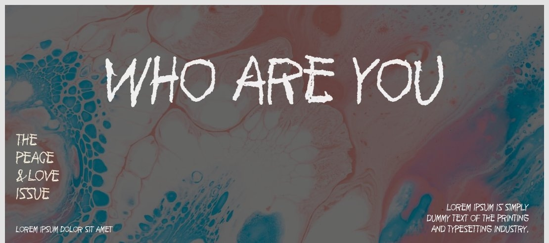Who are you Font