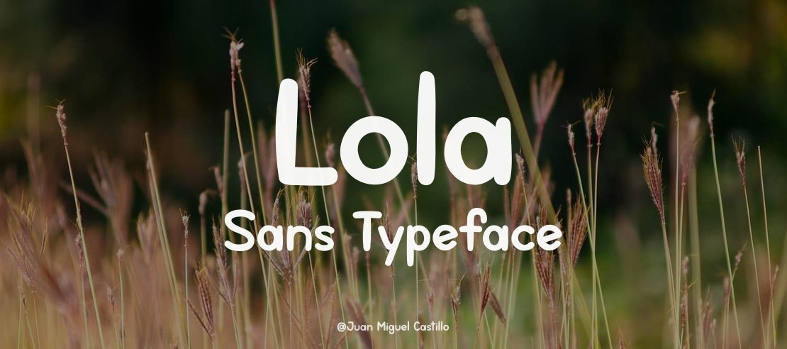 Lola Sans Font