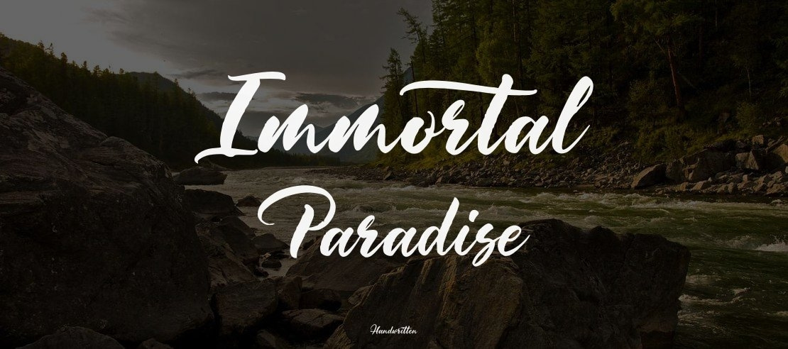 Immortal Paradise Font