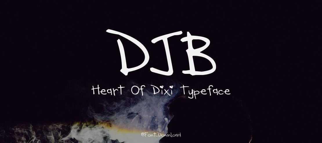 DJB Heart Of Dixi Font