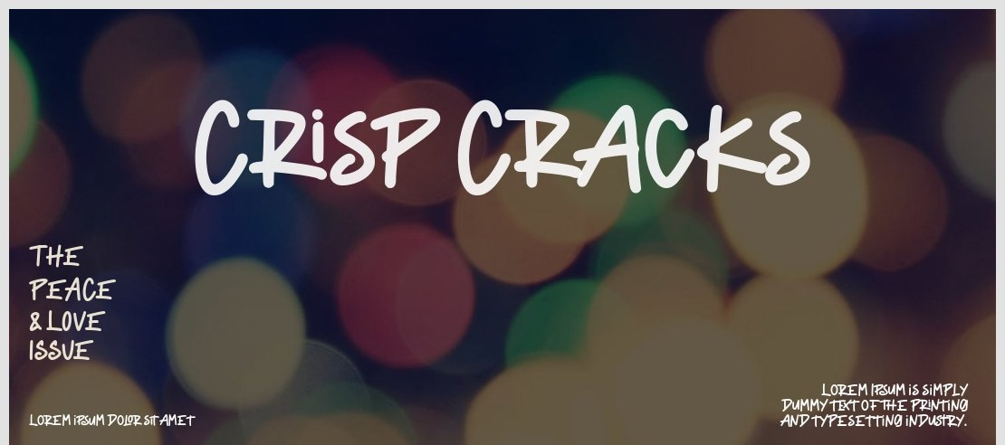 Crisp Cracks Font