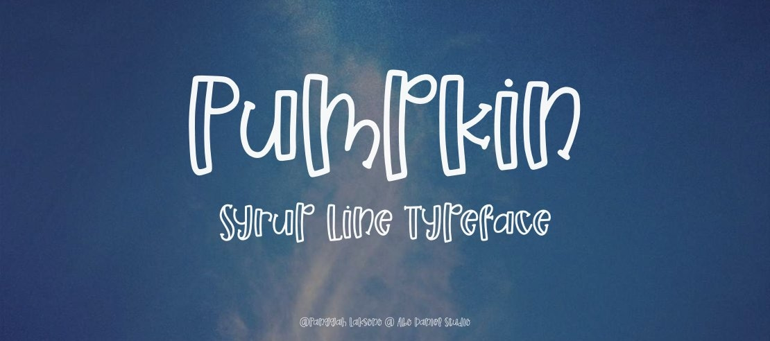 Pumpkin Syrup Line Font Family