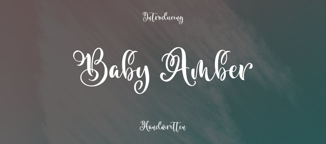 Baby Amber Font