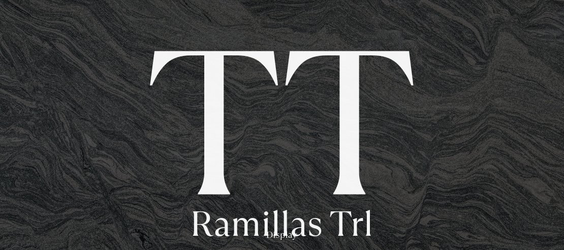 TT Ramillas Trl Font Family