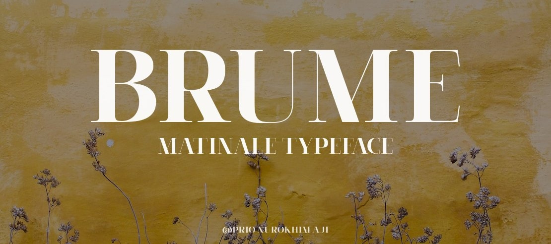 Brume Matinale Font