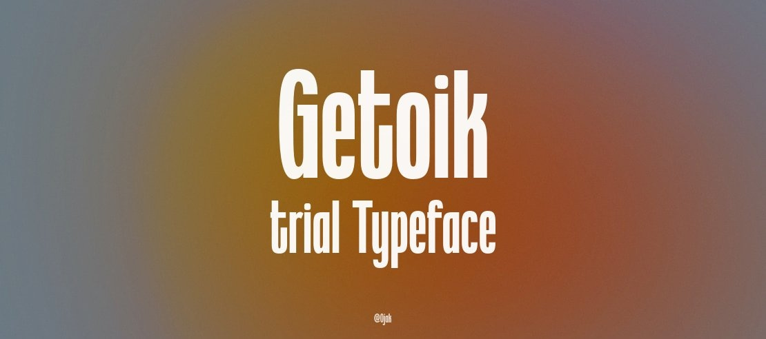 Getoik trial Font