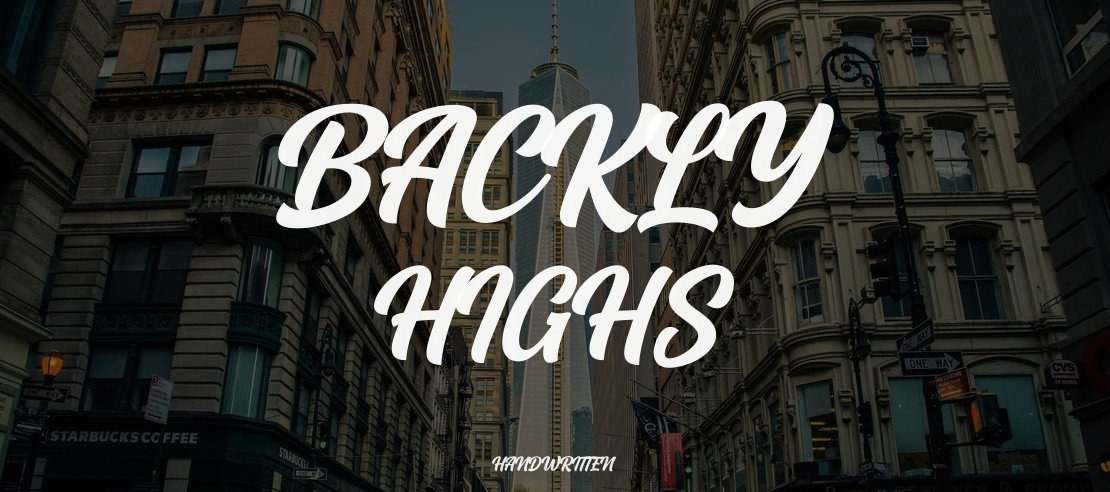 Backly Highs Font