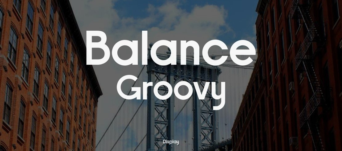 Balance Groovy Font Family
