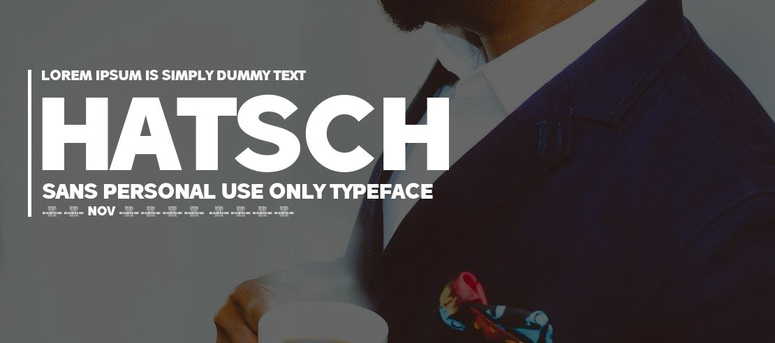 Hatsch Sans PERSONAL USE ONLY Font Family