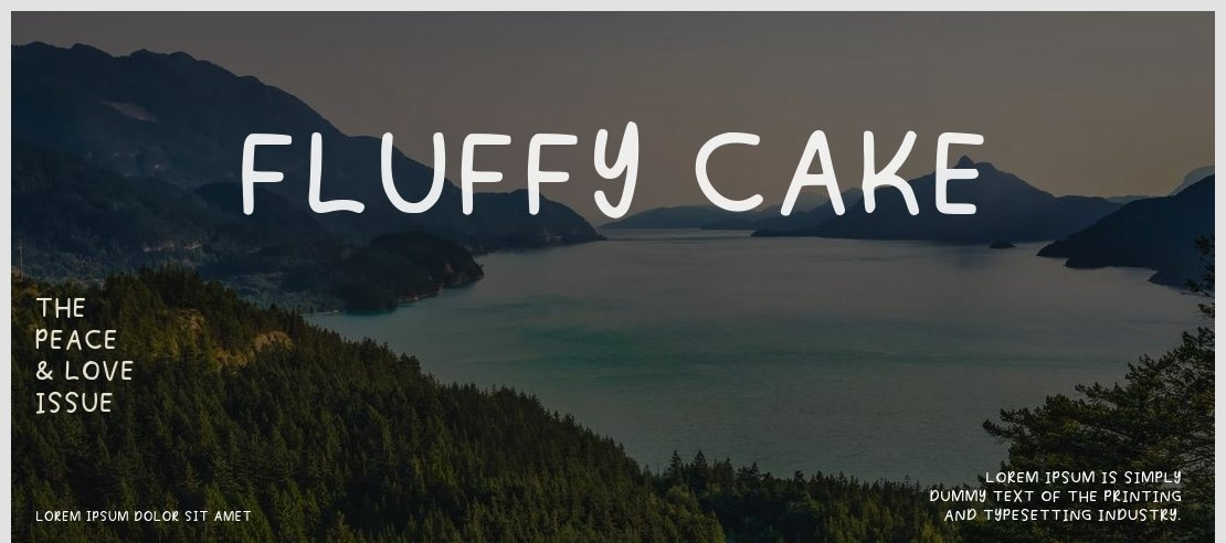 Fluffy Cake Font