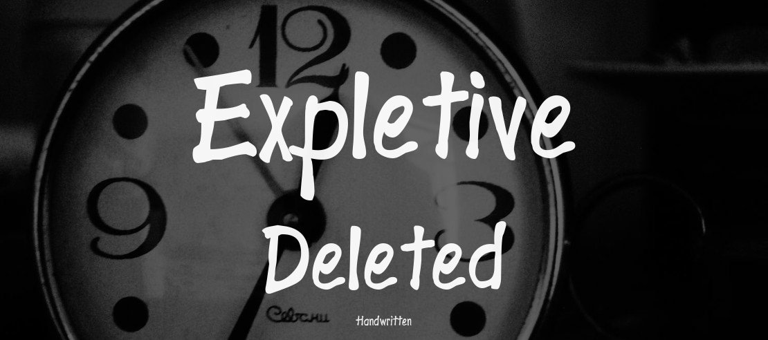 Expletive Deleted Font