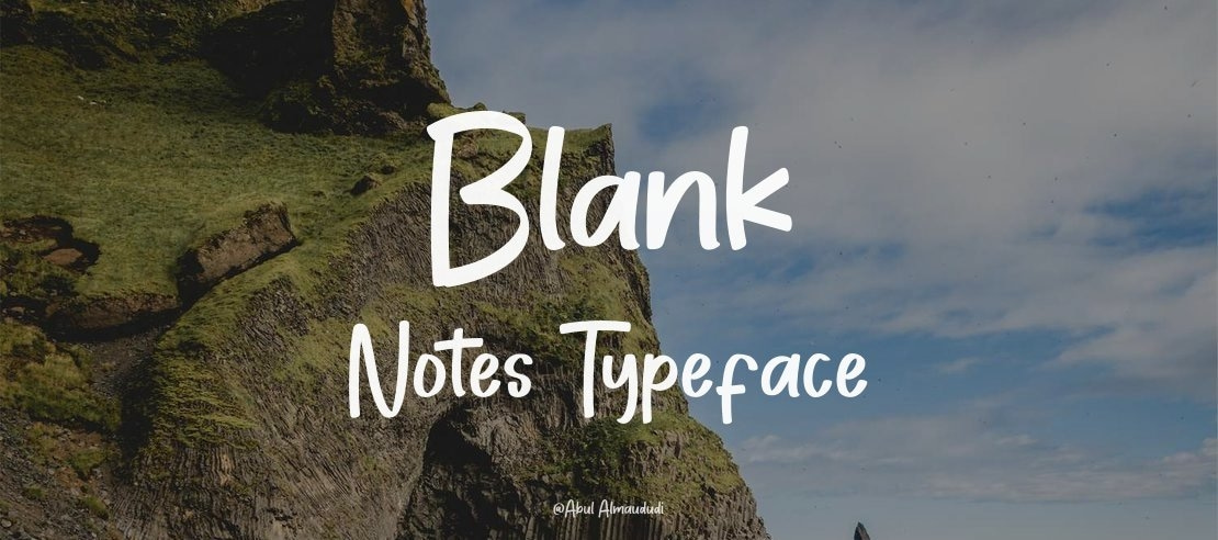 Blank Notes Font