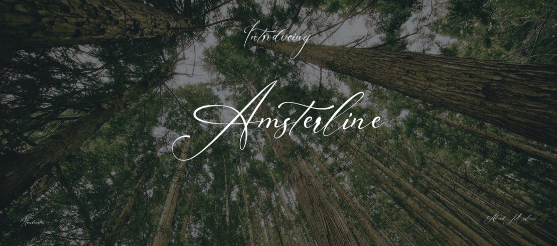 Amsterline Font