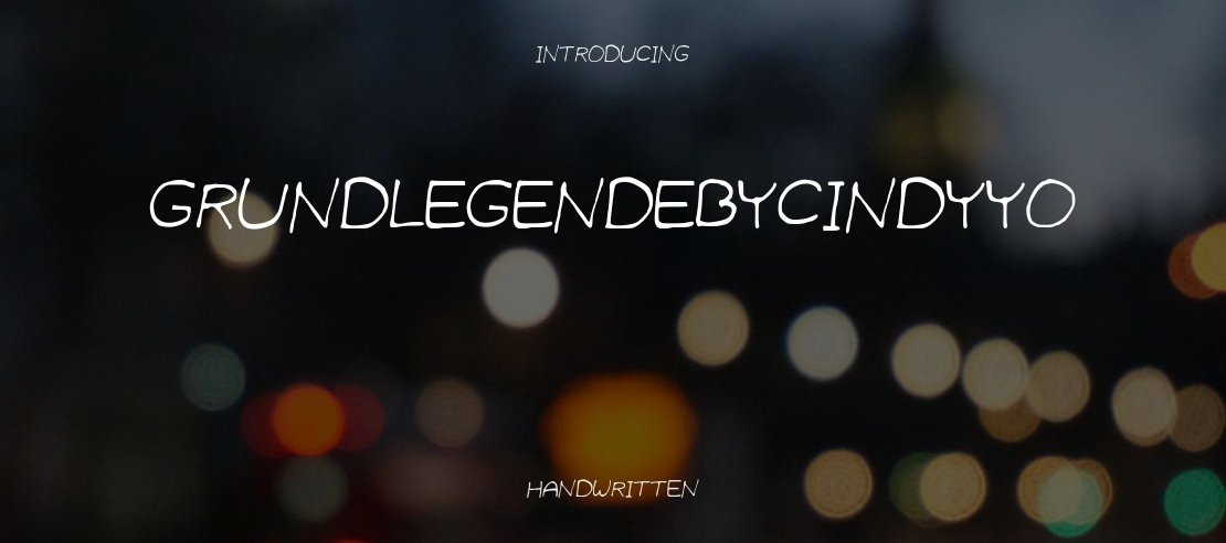 GrundlegendeByCindyyo Font