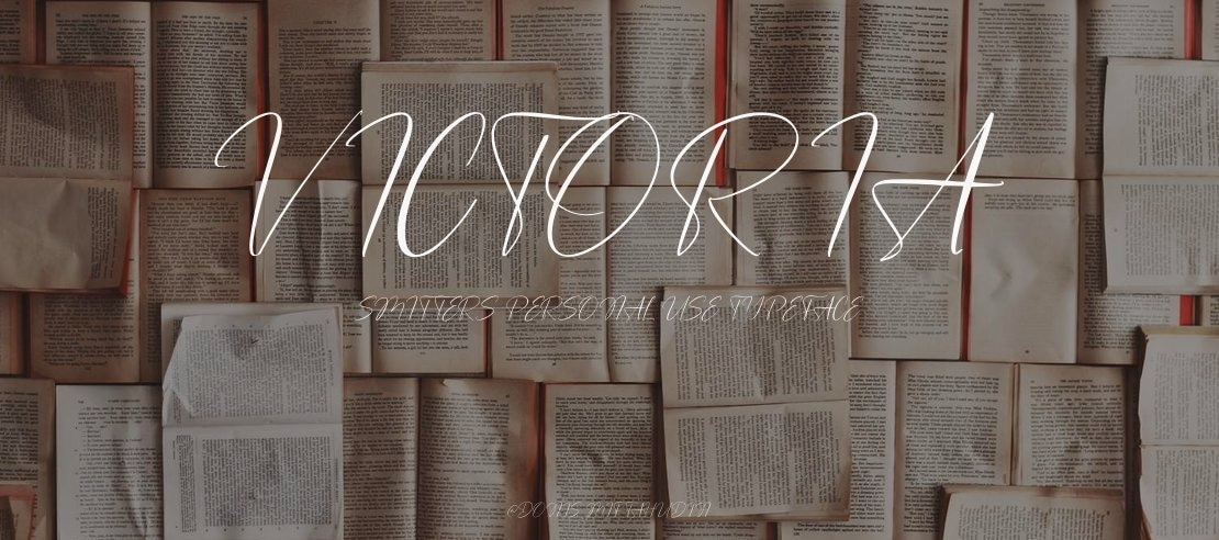 Victoria Smitters Personal Use Font