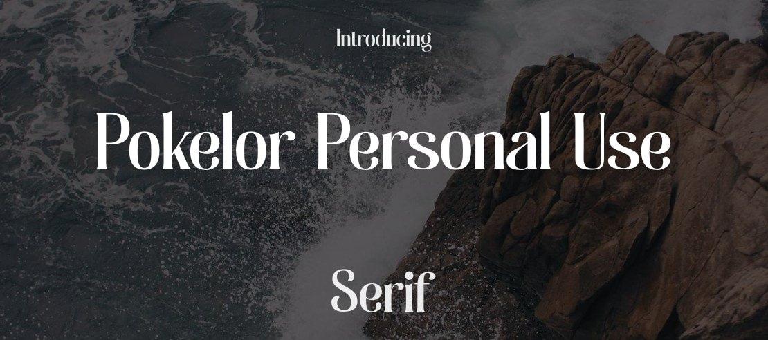 Pokelor Personal Use Font