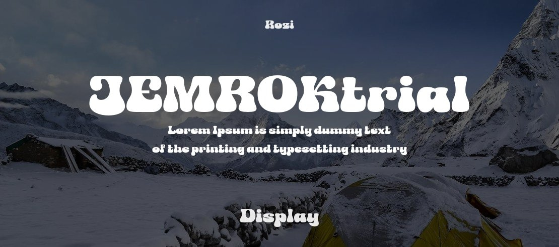 JEMROKtrial Font