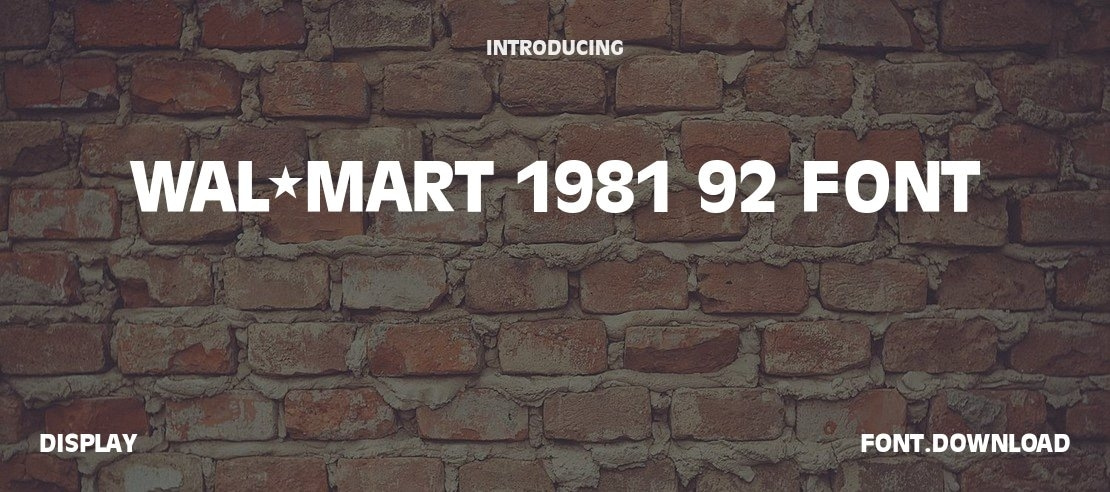 wal-mart 1981 92 font