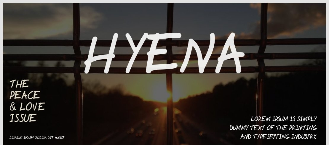 Hyena Font