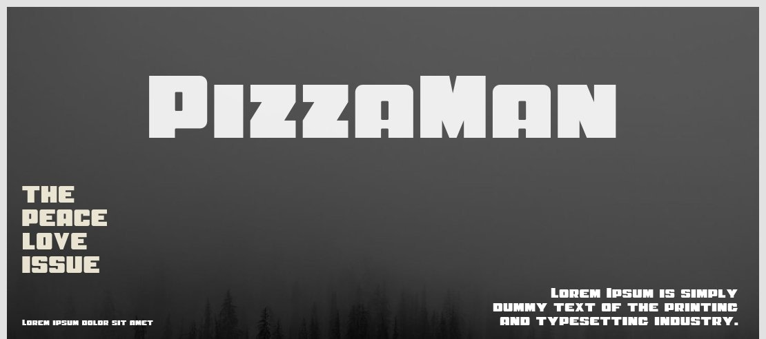 PizzaMan Font