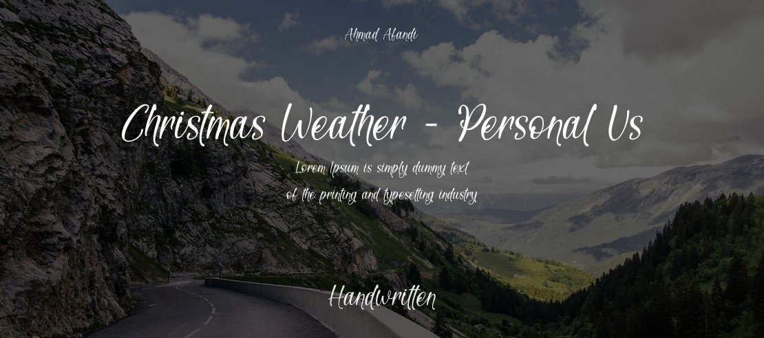 Christmas Weather - Personal Us Font