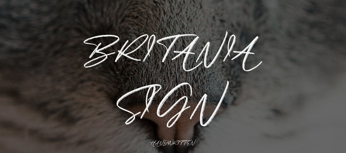 Britania Sign Font