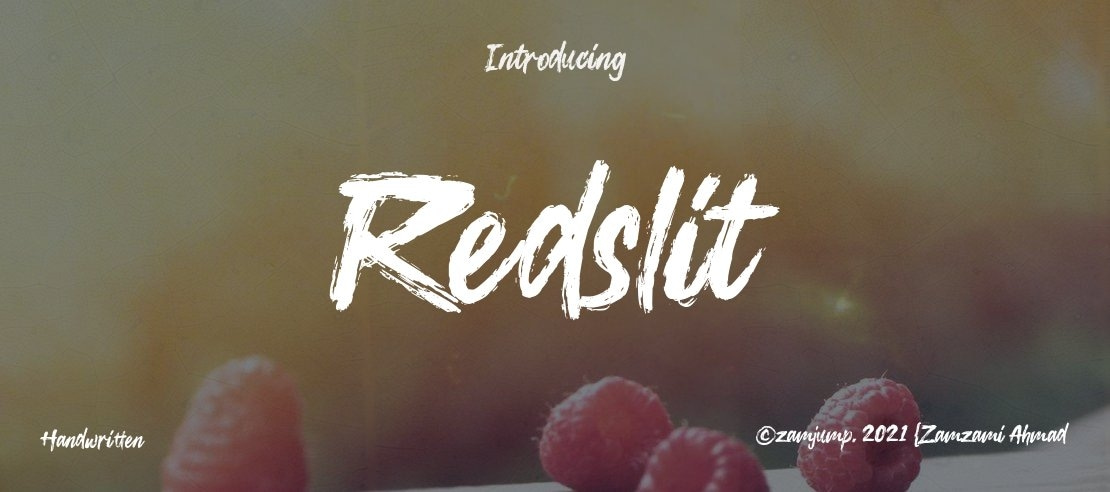 Redslit Font
