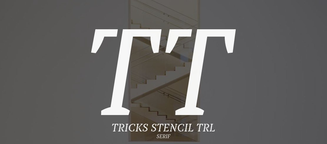 TT Tricks Stencil Trl Font Family