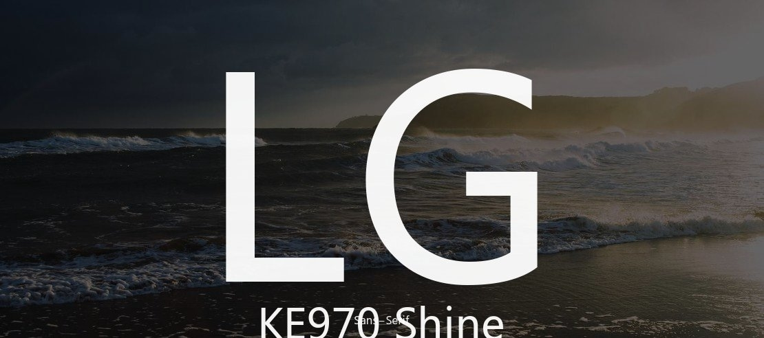 LG KE970 Shine Font