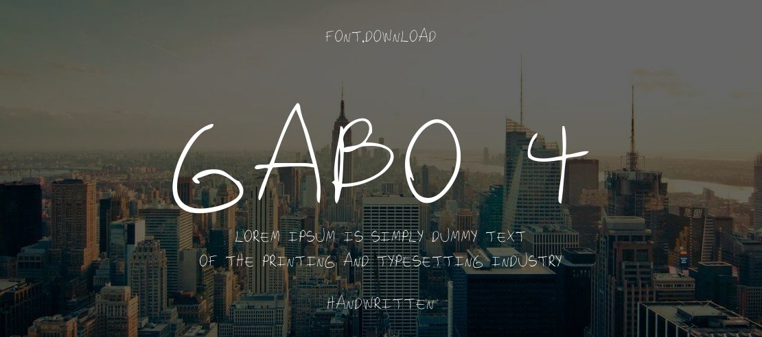 Gabo 4 Font
