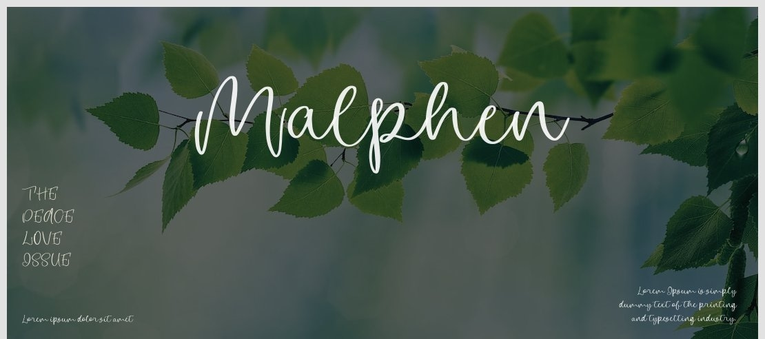 Malphen Font