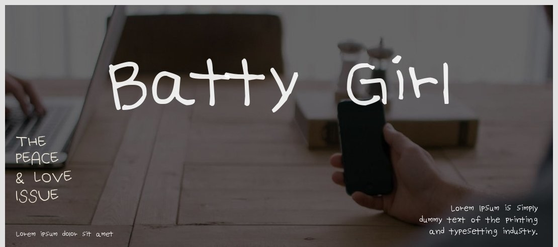 Batty Girl Font