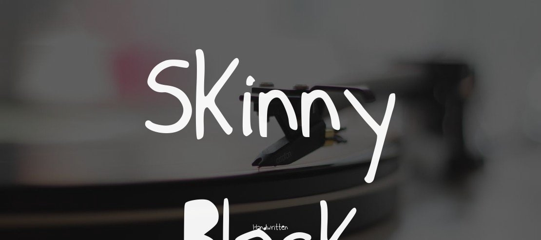 Skinny Black Font