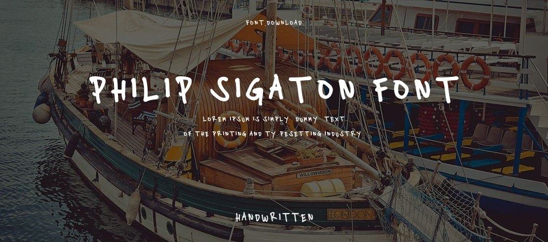 Philip Sigaton Font