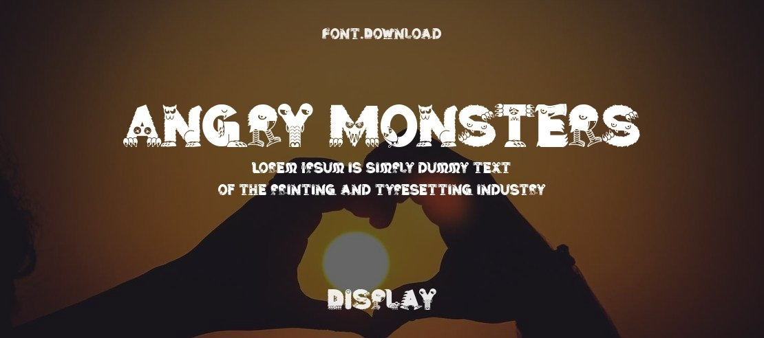 Angry Monsters Font