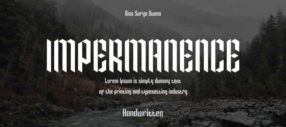 IMPERMANENCE Font