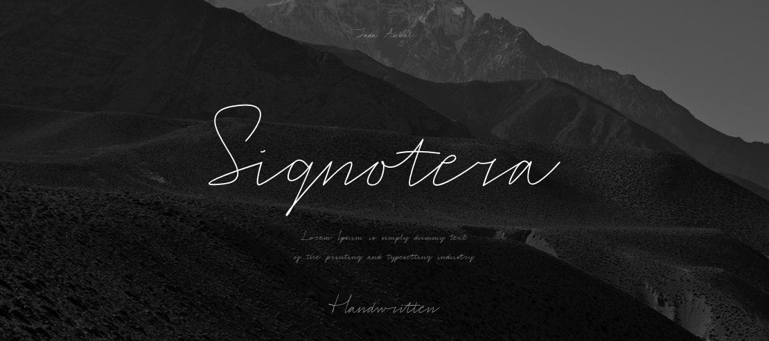 Signotera Font