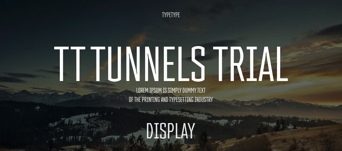 TT Tunnels Trial Font Family