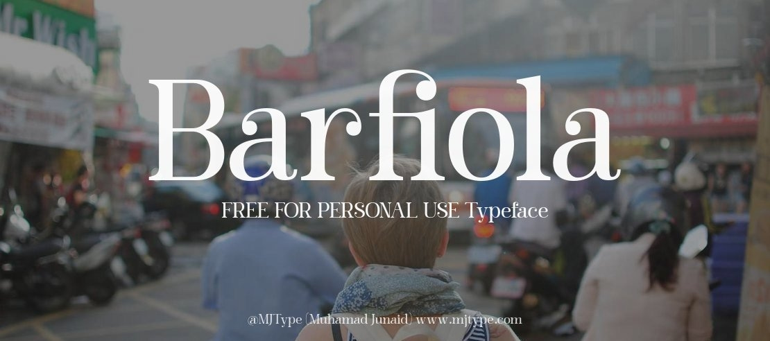 Barfiola FREE FOR PERSONAL USE Font