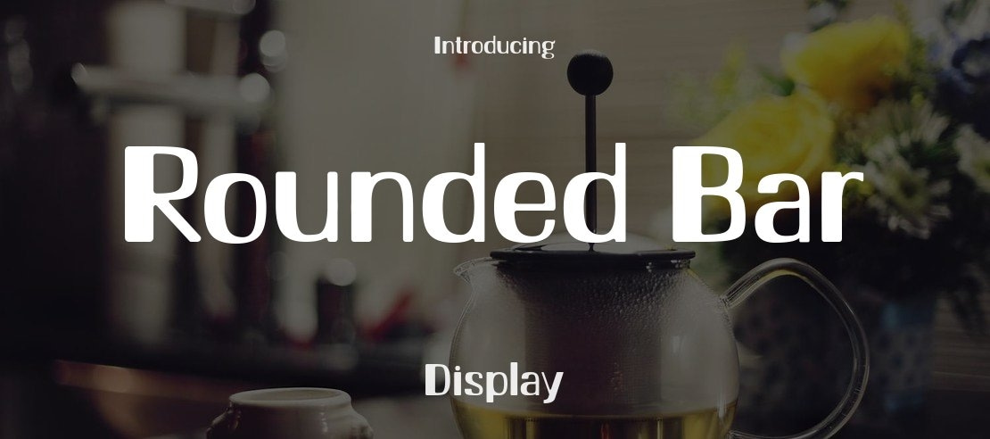 Rounded Bar Font