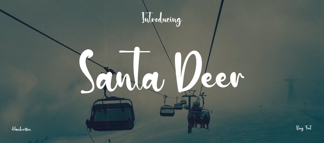 Santa Deer Font